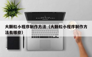 海拉尔大颗粒小程序制作方法（大颗粒小程序制作方法有哪些）